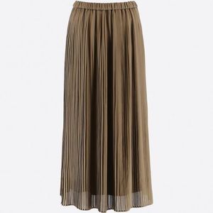 Uniqlo chiffon pleated midi skirt